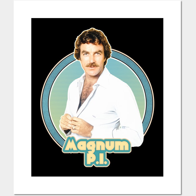 Magnum PI  /// Retro Aesthetic Design Wall Art by DankFutura